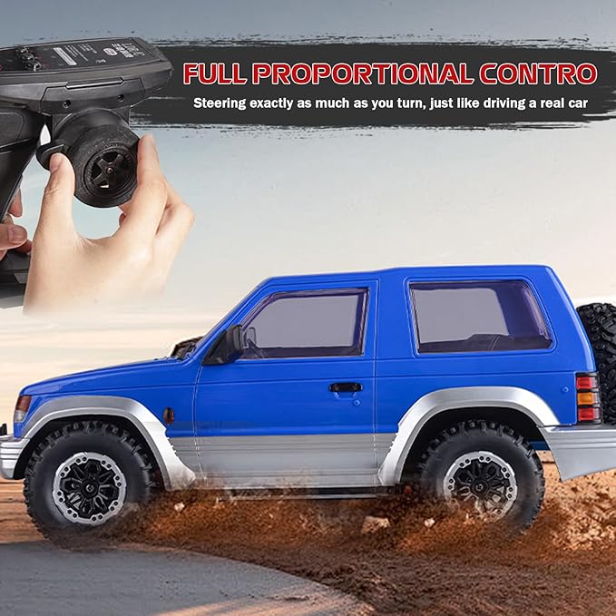 1/14 RC Rock Crawler 4X4 LD1297 4WD Off Road Truck 2.4G RC Climbing Car RTF Full Proportional Vehicles with LED Lights Hobby Toys for Adults