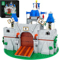 Medieval Knight Castle Building Blocks Set – Comes with 12 Knights Figures  Compatible with Lego Medieval Town Square House Toys  for Adults &amp Children Ages 6+