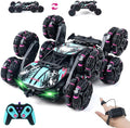 MagicKidz 8 Wheels Gesture Sensing Car for Kids Ages 5 6 7 8 9 10 11 12 - Birthday Gifts for Boys 5-7 8-12 Years Old 2.4GHz Off-Road Remote Control Stunt Toy with Spray &amp LED Lights 360-Degree F