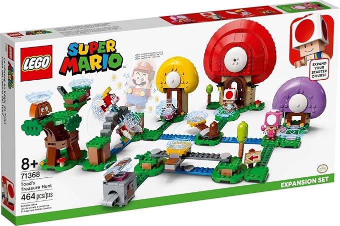 Lego 71368 Super Mario Toad’s Treasure Hunt Expansion Set Buildable Game
