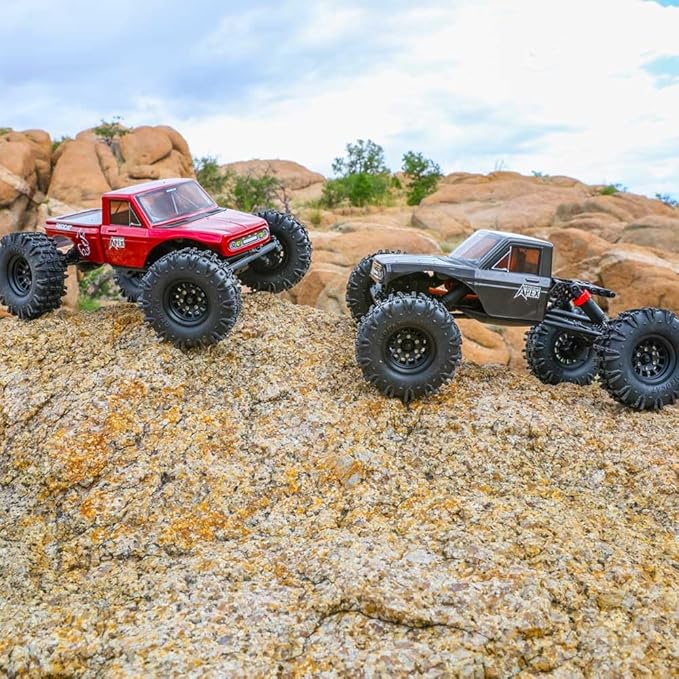 Redcat Racing Ascent-18 APEX 1/18 Scale Brushless Electric Rock Crawler Carbon Fiber 4WD RC Car for Adults with 2.4GHz Radio System (Red)