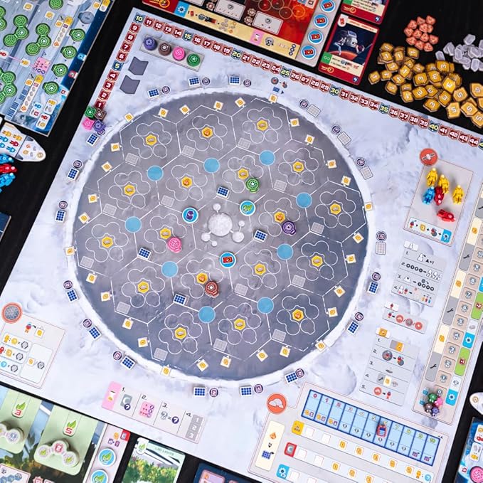 Shackleton Base: A Journey to The Moon Board Game - Sci-Fi Strategy Game of Space Exploration Fun for Family Kids &amp Adults Ages 14+ 1-4 Players 60-120 Minute Playtime