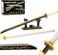 Jorumo Swords Building Set 39in Zenitsu Sword Building Block with Scabbard and Stand Katana Gift for Boy 956 Pcs