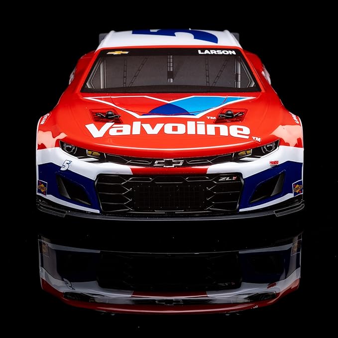 Losi 1/12 NASCAR RC Race Car Kyle Larson No. 5 2025 Valvoline Chevrolet ZL1 2S AWD RTR Brushed On-Road Battery &amp Charger Included Red LOS1122505