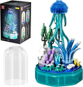 Sea Creature Collections Jellyfish Building Sets with Seaweed and Coral 10101 Sea Animal Building Kits for Adults and Kid Boys Girls 8 9 10 405 PCS Natural Style Ocean STEM Toy Music Box with Lights
