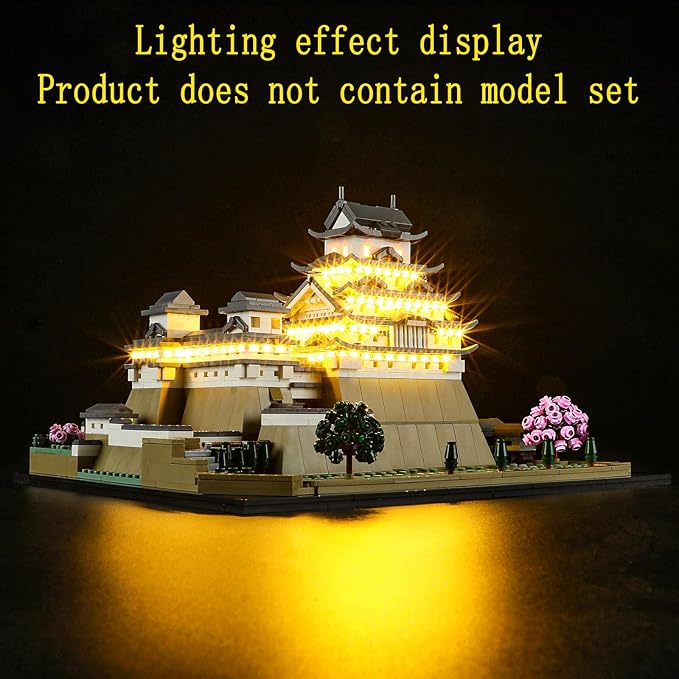 LED Light Kit Compatible with Lego Himeji Castle - Lighting Set for Architecture 21060 (Model Set Not Included)
