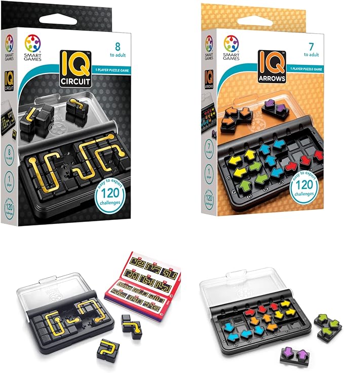 SmartGames IQ Bundles Circuit Series Ages 7-Adult