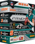 2024 Prizm Football Mega Box (Neon Green Pulsar) (42 Cards) (Look for Williams Daniels Maye Nix Penix McCarthy Rookies!)