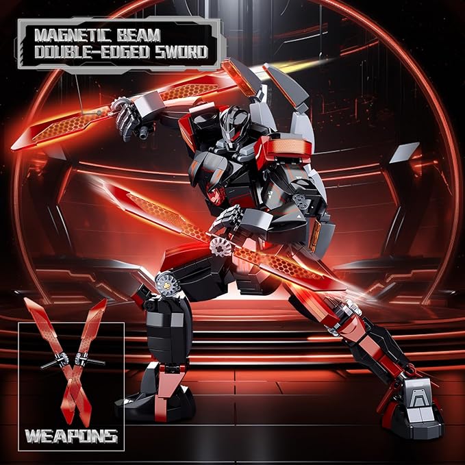 Sluban Mech Building Set Samurai Building Toy for Adults Robot Figure Toys Gifts for Age 8+ Kids and Adults Compatible with Lego Mech Set 585 PCS