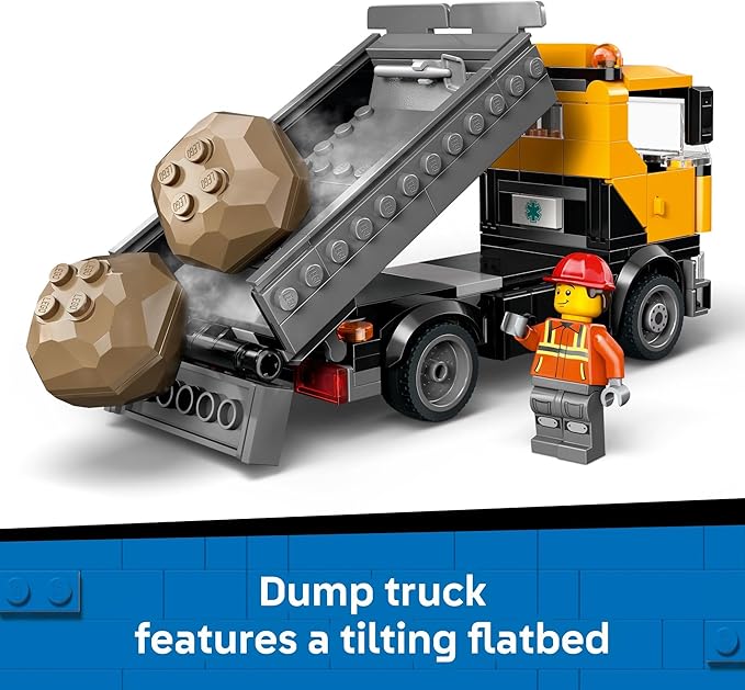LEGO City Heavy-Duty Recovery Tow Truck with Crane Building Toy - Dump &amp Tow Truck Toys for Boys &amp Girls Ages 8+ - Pretend Play Set for Kids - Gift Idea for Birthdays &amp Holidays - 60467