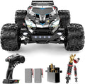 DEERC 308E Brushless Fast RC Cars for Boys &amp Adults 55KM/H 1:18 Off-Road RC Truck All Terrain 4x4 Racing Mecha Car 50 Mins Waterproof Remote Control Monster Truck Compatible with 3S Battery