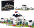 2000+PCS White House Architecture Micro mini Building Blocks SetsCreative Ideals Palace Decoration Collection Perfect Present for 14+ Boys Girls or Adults