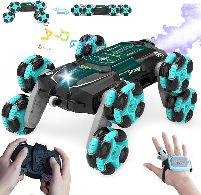 ATHLERIA 8WD Gesture Sensing Rc Stunt Car Toys for Ages 8-13Hand Remote Control Cars-Double Sided 360°RotatingCoolest Christmas Birthday Gifts Ideas for Boys Girls Kids Teens 8 9 10 11 12+ Year