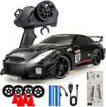 1:24 RC Drift 2.4GHz with LED Light Race Car Toys for Boys and Girls Aged 6+ Speed Adjustable up to 23Km/H High-Speed RC Racing Cars Toy Gift for Boys &amp Girls (Black)