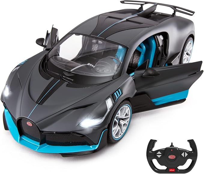 RASTAR Bugatti Divo Remote Control Car - 1/14 Scale Bugatti RC Car with Openable Doors - Grey