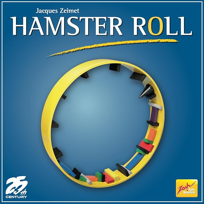 25th Century Games Hamster Roll – Fun Dexterity Board Game - Balance and Strategy Family-Friendly Game Night for 2 to 4 Players Ages 7+