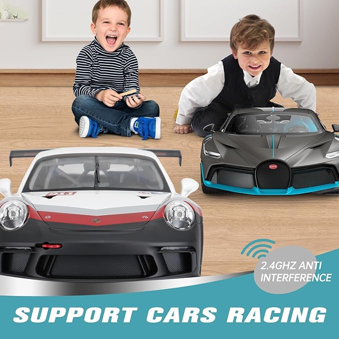 RASTAR RC Cars 1/14 Porsche 911 GT3 Cup Remote Control Sports Car Porsche Toy Car for Kids Drift RC Race Car – White 2.4G