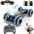 Gesture Sensing RC Stunt Car Toys for Boys Girls 6-12 4WD Drift Hand Controlled Car Offroad 360° Rotation with Lights Music for Kids Age 7 9 10 11 12 Years Old Birthday Xmas Gifts