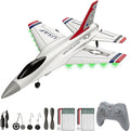DEERC F16 Thunderbirds RC Plane3CH Remote Control Airplane Fighter Toys2.4GHz 6-axis Gyro Stabilizer RTF Glider Aircraft Plane with 2 BatteriesEasy to Fly for Beginners Kids Adults