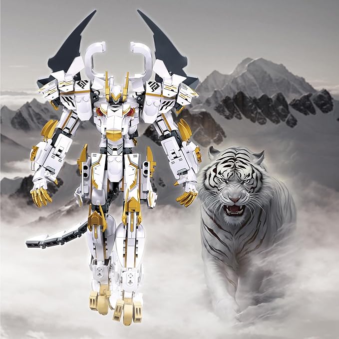 Sluban Mech Building Set Robot Building Toys for Adults Destroy Warrior Action Figure Building Kit Compatible with Lego Mech Sets 679PCS