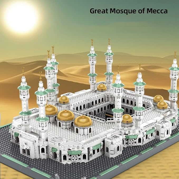Masjid Al Haram Building Blocks Set - 2000+ Pcs Perfect Eid Gifts Islamic Gifts - Grand Mosque of Mecca