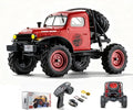 BEEZRC FMS RC Crwaler 1/24 Scale FCX24 Power Wagon RTR 4WD 2.4GHz 3CH Offroad RC Car Model Vehicle Hobby Grade Remote Control Car (Red)