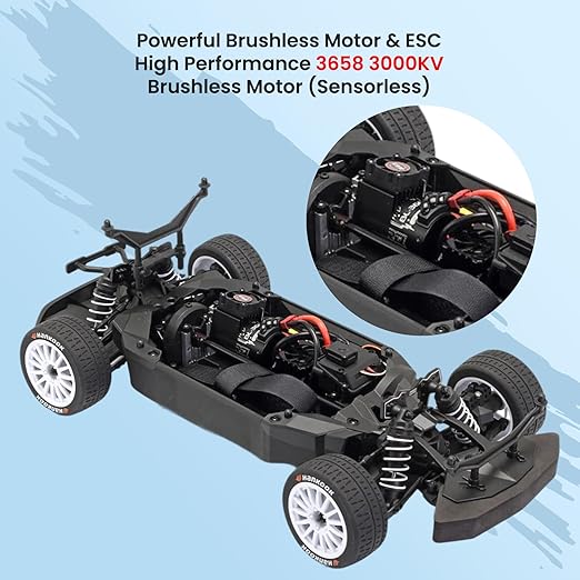 9001 2025 M-SPORT FORD Puma Rally 1 - 1/8 4WD RTR Brushless Motor