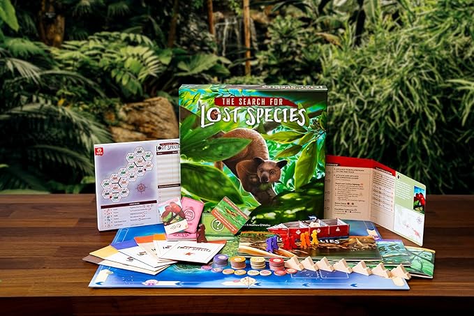 Renegade Game Studios Search for Planet X Sequel Lost Species Deduction Strategy Logic Puzzle Board Game for Adults 1-4 Players 60-75 min