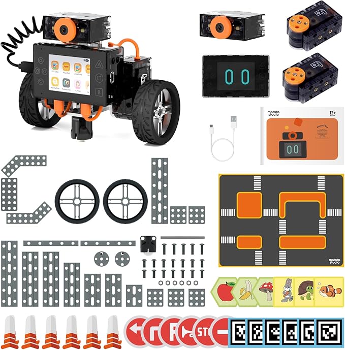 Nous AI Robot for Kids Ages 12+ STEM Coding Robot for Boys and Girls with Scratch &amp Python Programming Robot Building Kit for Kids to Build Your Own AI Robot