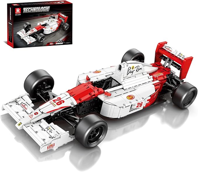 Reobrix F1 Cars Building Sets for Adults Technical MP4 Formula 1 Racing Car Model Kits 1:8 Scale Race Car Model Display for Home Office Decor Collectible Gifts for Adult F1 Fans (2800PCS)