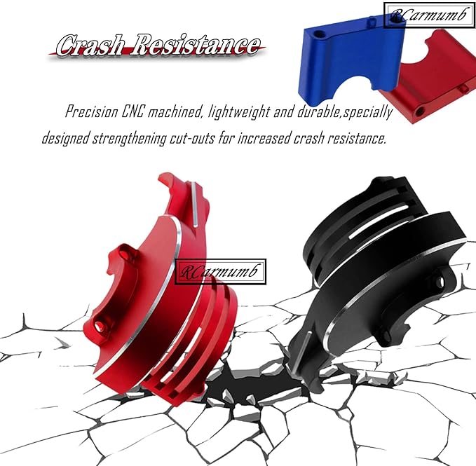 Upgrades Part for 1/8 Sledge 4WDAluminum Main Gear Cover Alloy Hops up for Sledge 4WD Monster Truck RC Car #95076-4Replace #9584Red