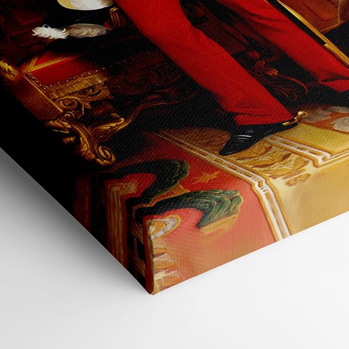 Turn Me Royal Custom Portrait from Your Photo Personalized Canvas Wall Art as Unique Birthday Gift for Men Turn him into Royalty (The Great Prince 12 x 16)