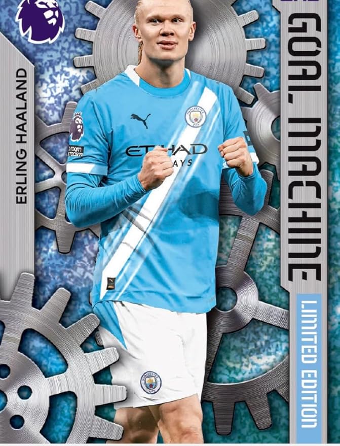 Premier League 2026 new - One Random Mega Tin - 40 Cards Including 3 Exclusive LE 25/26 Soccer Cards + Bundle with Hassential Sticker Premier League Soccer Cards