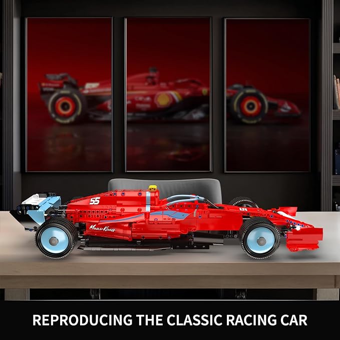 Mould King Race Car Model Kit MOC Super Sports Cars Building Blocks Set for Adults Display or Play Toys Gift Ideas for Ages 14+(1401 Pieces)