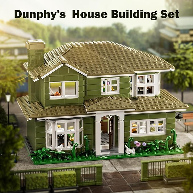Modern House Building Set Warm Family Comedy TV Sitcoms The Dunphy's House Building Set Compatible with Lego Gifts for Fans and Adults and Girls Aged 14+ (1176 PCS)