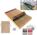 Horse Race Board Game with 11 Luxury Metal Horses 4 Dice 2 Card Boxes and Thickened Wood Game Board for 2-11 Players Family Party for Adults Teens &amp Kids Horse Racing Game