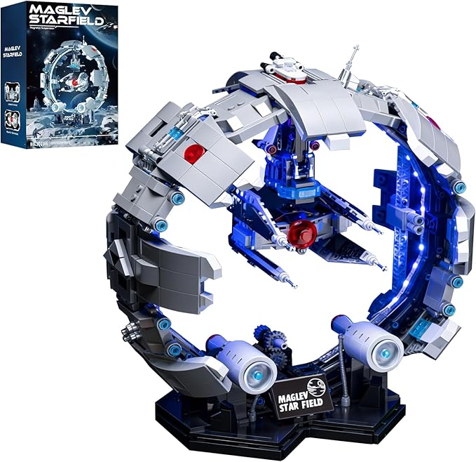 Maglev Starfield Building Blocks Set - 1597PCS Magnetic Suspension Space Theme Model Creative Construction Kit.Ideal Gift for Adults &amp Teens.