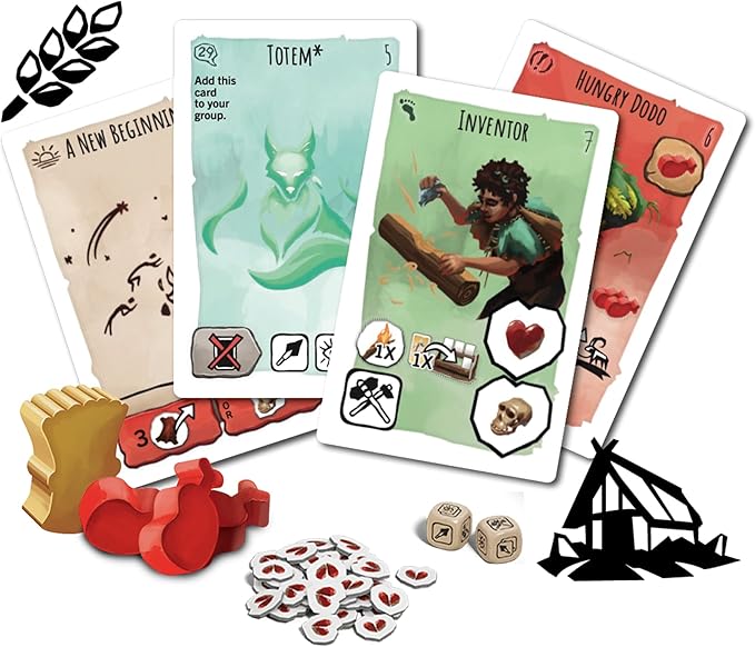 Z-Man Games Paleo A New Beginning Board Game Expansion - Forge a New Chapter in Human History! Cooperative Strategy Game for Kids &amp Adults Ages 10+ 2-4 Players 45-60 Minute Playtime