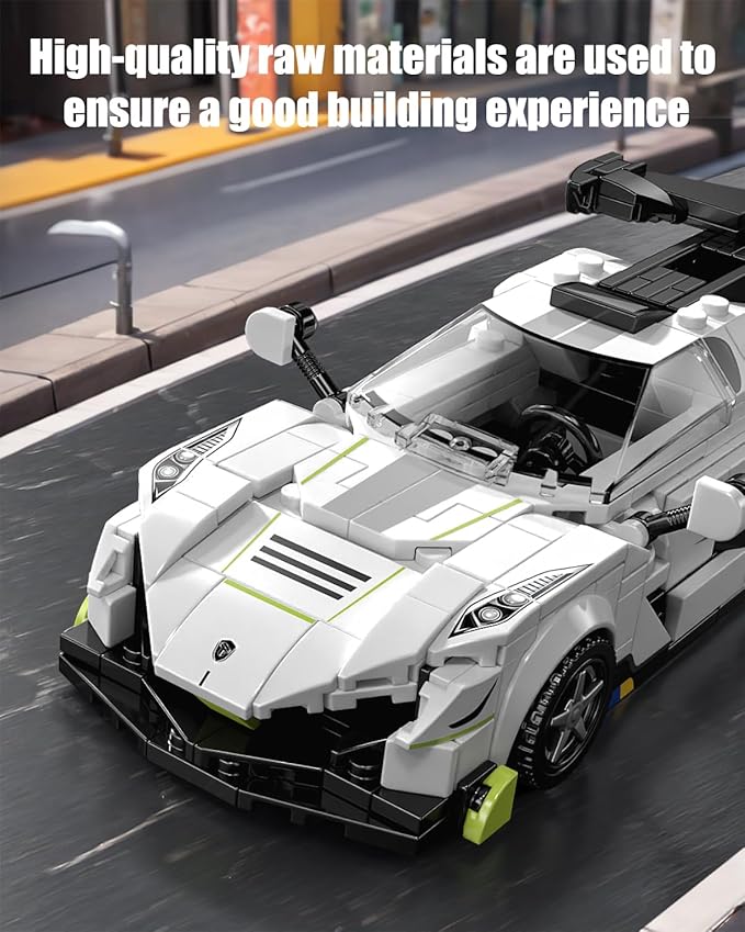 Technic Sports Cars Building Block Set with Display Case Speed Race Car Building Toys Collectible Model Cars for Home Decor Christmas Birthday Gift for Adults and Kids 6 and up (320+pcs)
