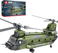 Reobrix CH-47 Helicopter Building Set Military Helicopter Toy Aircraft Model Kit Home Office Display or Collectible Ideal Airplane Toy Gifts for Adults Boys Kids 33031