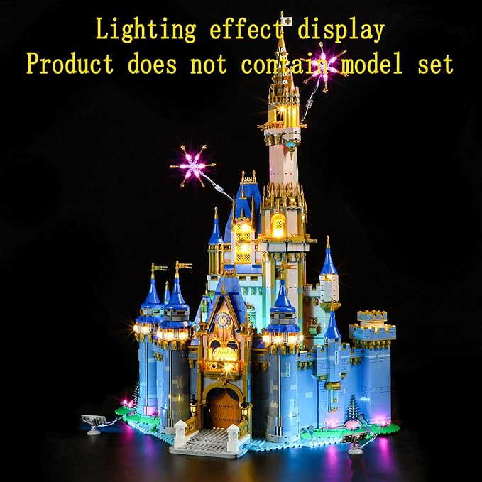 2023 Version LED Light Kit Compatible with Lego 2023 Disney Castle 43222 (Model Set Not Included)