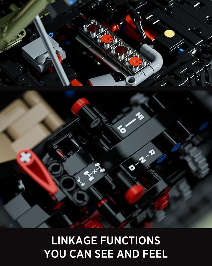 Nifeliz Willis 4x4 Off-Road Car Building Set Military-Style Vehicle Model Set for Adults Ideal Gift for Off-Road Lovers to Display and Collect (2899 PCS NF10324