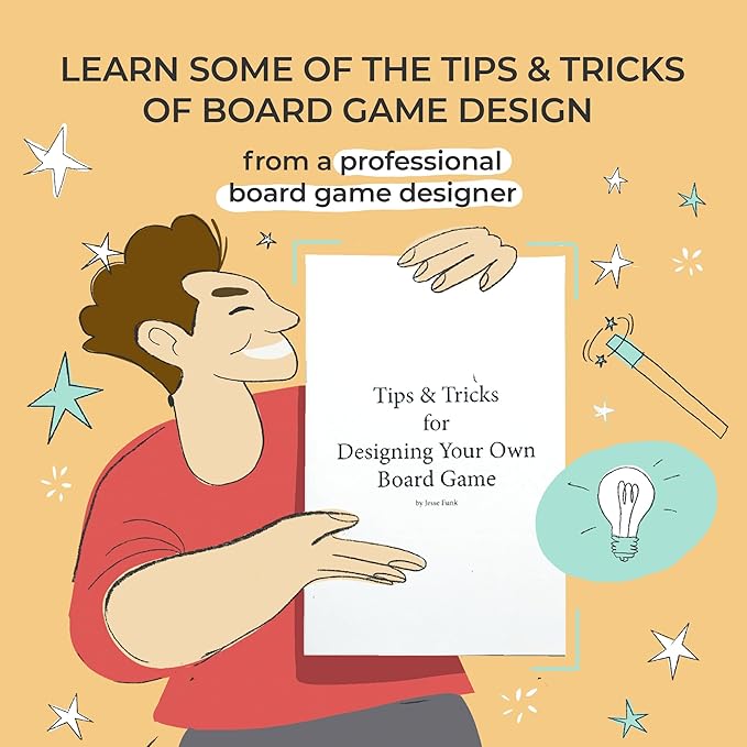 DIY Board Game Kit - Make Your Own Board Game Kit with Double-Sided Blank Game Board Blank Box Game Pieces and Accessories