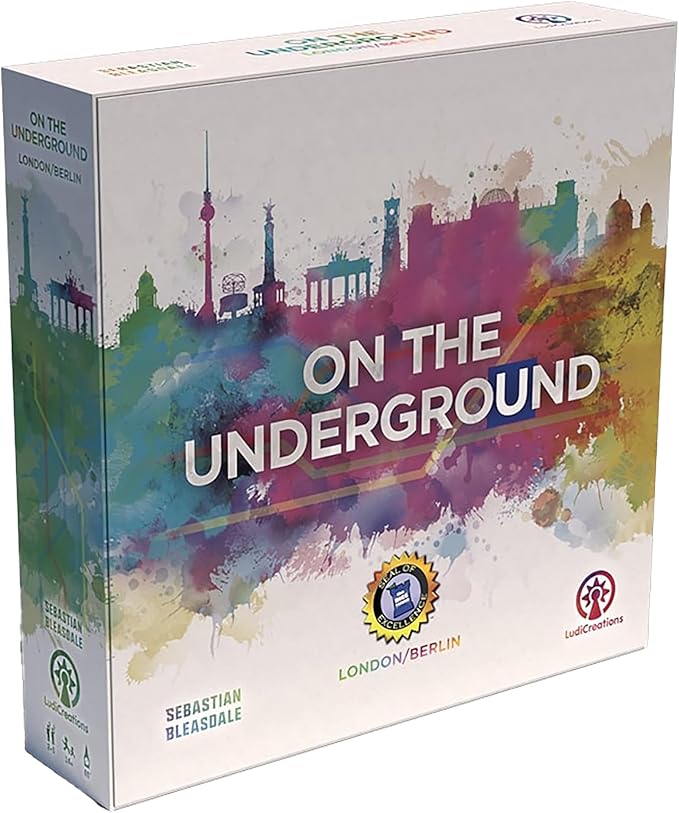 On The Underground: London/Berlin Deluxe Edition - Train Route Building Strategy Board Game 2 City Maps Age 14+ 2-5 Players 60 Min