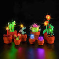 Upgraded Led Light Kit for LEGO Icons Tiny Plants Building Toy Set Carnivorous Tropical and Arid Flora Compatible with LEGO 10329 Gift Idea for Boys Girls and Kids (Model Not Included)