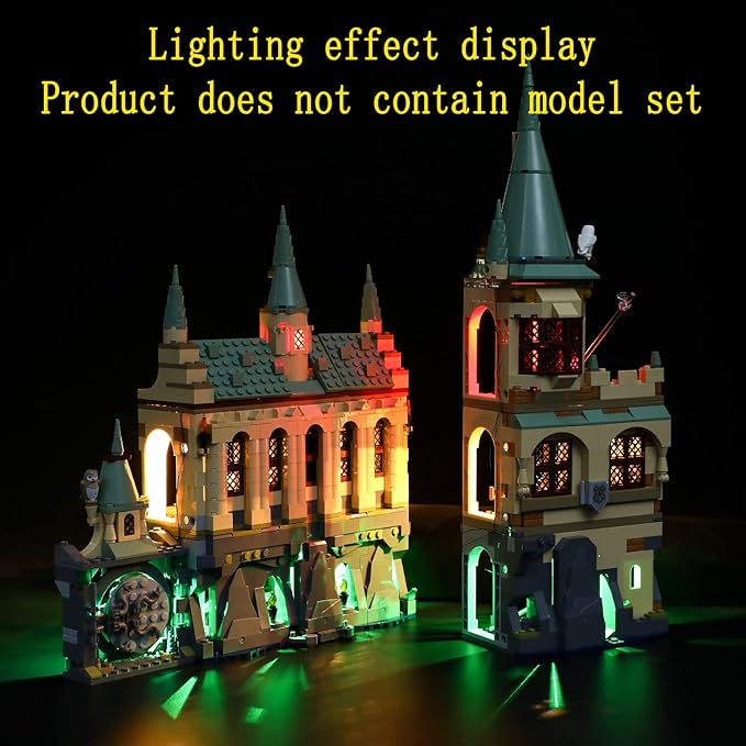 LED Light Kit Compatible with Lego Hogwarts Chamber of Secrets - Lighting Set for 76389 (Model Set Not Included)