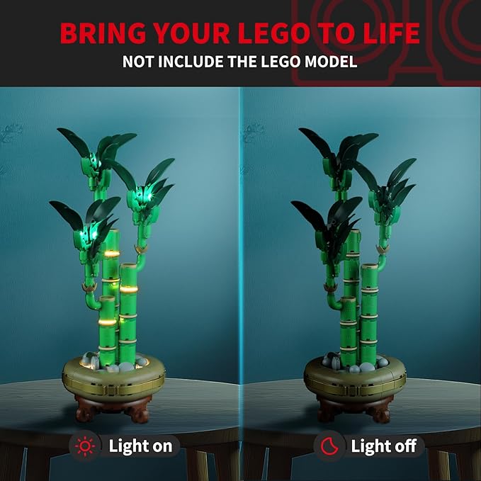 BRIKSMAX Light Kit for Lego-10344 Lucky Bamboo -Led Lighting Kit Compatible with Lego The Botanical Collection Building Set- Not Include Lego Set