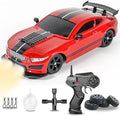 Liberty Imports RC Drift Car 1/16 2.4GHz 4WD Remote Control Sport Racing On-Road Vehicle with LED Light Batteries and Drift Tires (Red)