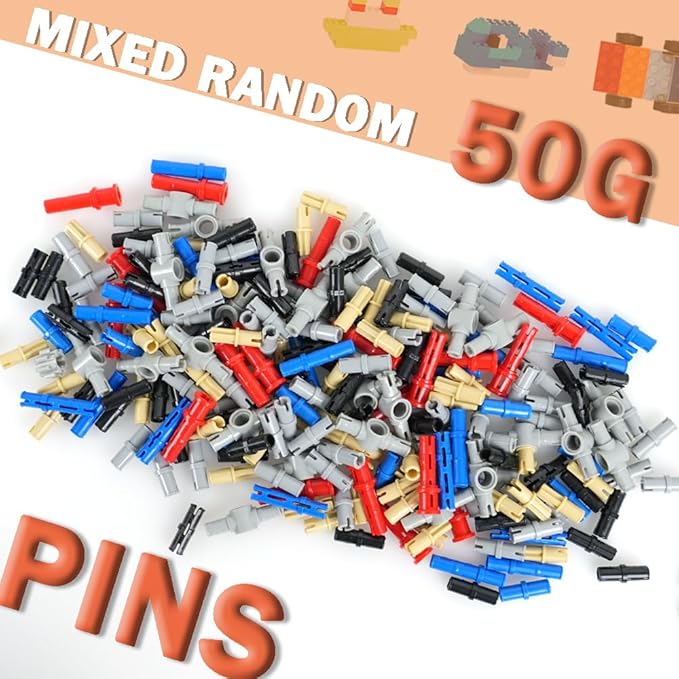 MALEKO Technical Parts Building Blocks Pieces Bulk Gears Beams Pins Liftarms Random EV3 Replacement Accessories Compatible with Major Car Parts