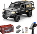 MN82S RC Rock Crawler 2.4Ghz Toyota Remote Control Truck 4WD 2 Speeds Switch RC Crawler Off-Road Pick-up with 2 Upgraded 1200mah Battery 1/12 Scale Trucks (MN82S-Black)